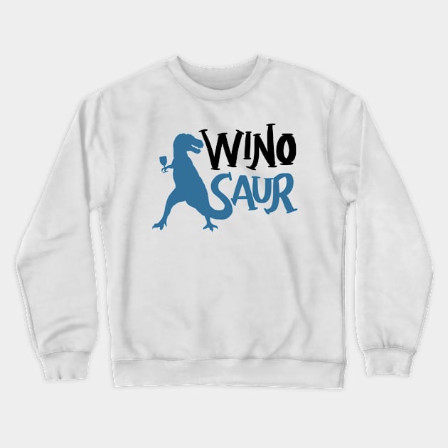 WinoSaur - Funny Wine Lover Shirts And Gifts - T-Rex Crewneck Sweatshirt by Shirtbubble